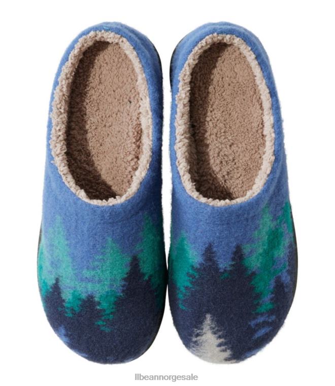 kvinner daggry skraper 24VDH5148 L.L.Bean fottøy rustikke blå/ombre trær