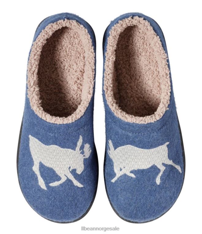 kvinner daggry skraper 24VDH6084 L.L.Bean fottøy rustikk blå/elg ladning