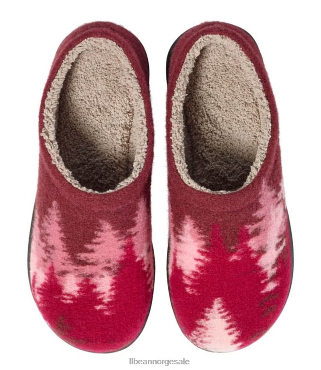 kvinner daggry skraper 24VDH7062 L.L.Bean fottøy burgunder ombre trær
