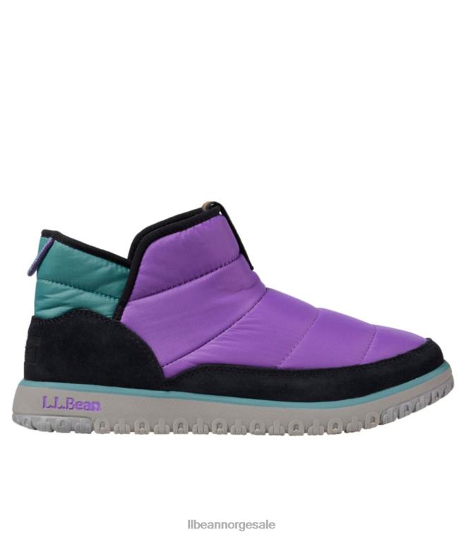 kvinner klassiske quiltede fjellsko 24VDH6104 L.L.Bean fottøy svart/lys lilla