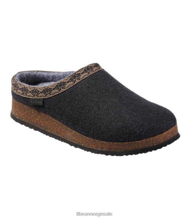 kvinner tresko av ulltøfler 24VDH3737 L.L.Bean fottøy skifergrå