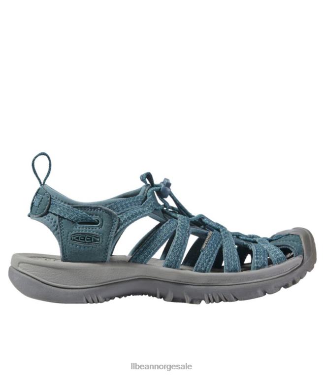 kvinner ivrige hviskesandaler 24VDH3791 L.L.Bean fottøy røyk blå