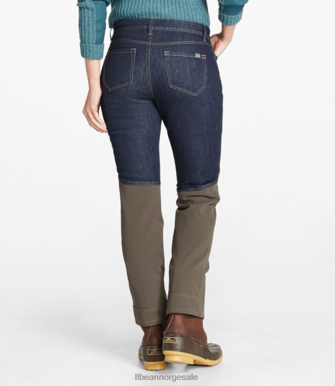 kvinner stretch briar jeans 24VDH1913 L.L.Bean utendørs utstyr mørk indigo/mørk ask