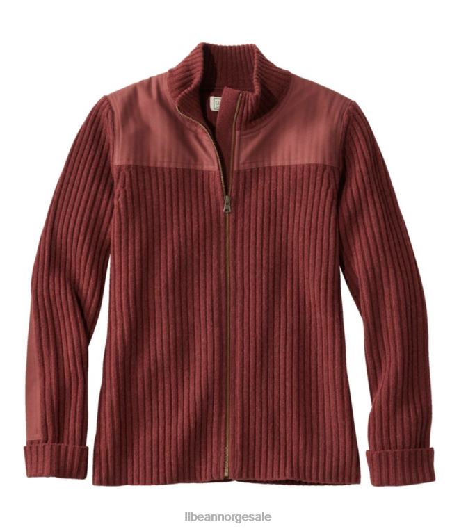 kvinner commando genser med full glidelås 24VDH4948 L.L.Bean utendørs utstyr rips