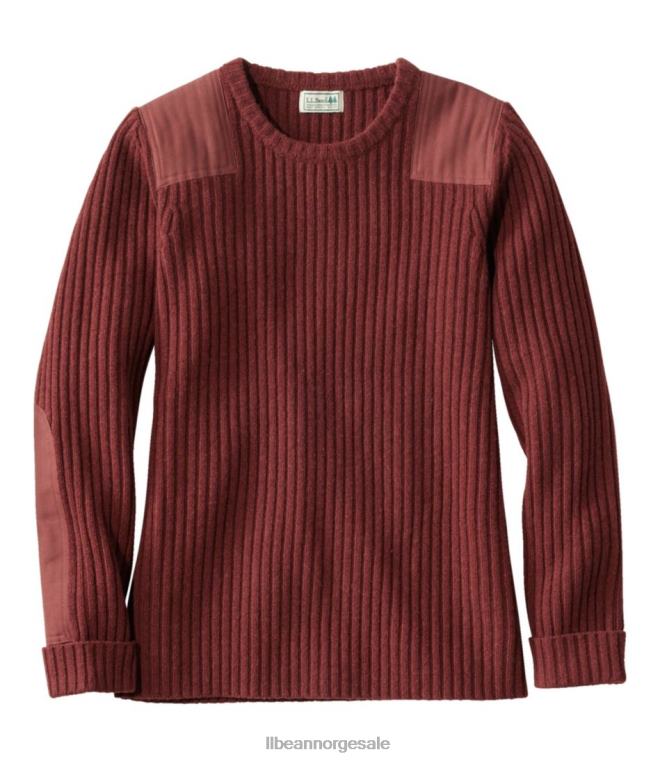kvinner commando genser med rund hals 24VDH4954 L.L.Bean utendørs utstyr rips