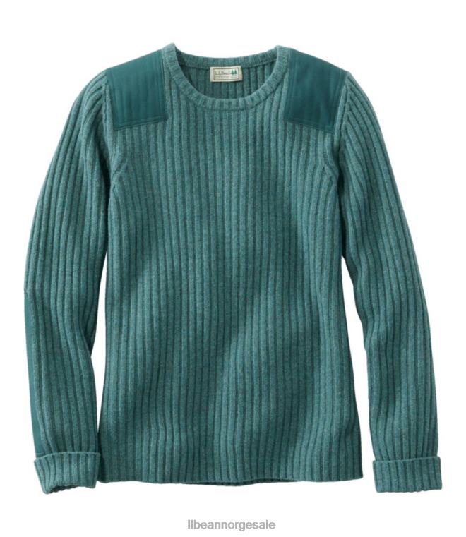 kvinner commando genser med rund hals 24VDH540 L.L.Bean utendørs utstyr bløt granlyng