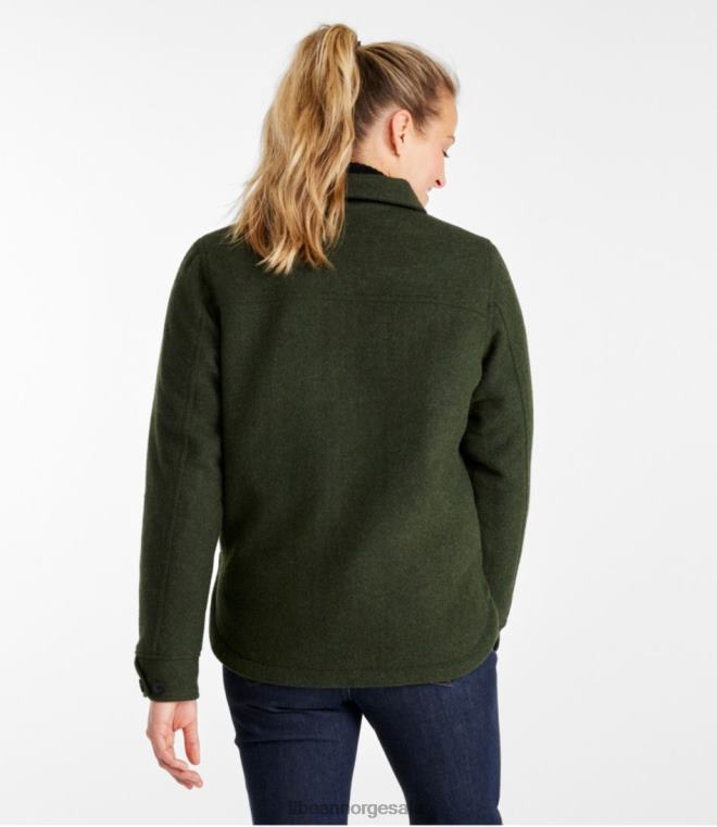 kvinner maine guide glidelås foran jac-skjorte med primaloft 24VDH190 L.L.Bean utendørs utstyr loden