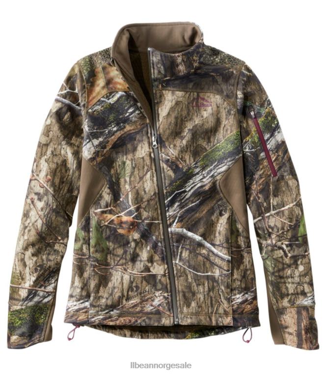 kvinner ridge runner softshell-jakke 24VDH942 L.L.Bean utendørs utstyr mosegrodd eik country dna