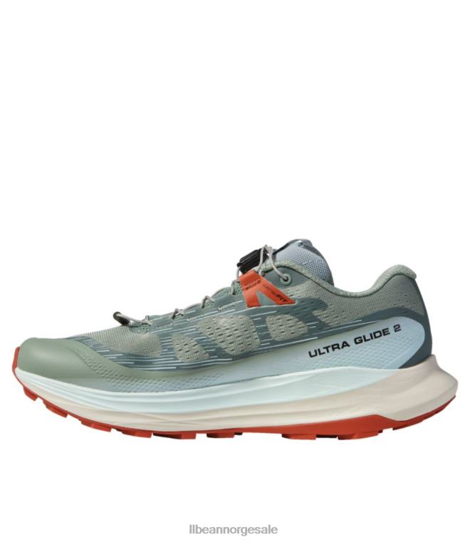 kvinner salomon ultra glide 2 trail joggesko 24VDH1157 L.L.Bean fottøy liljepad/bleket aqua/varm saus