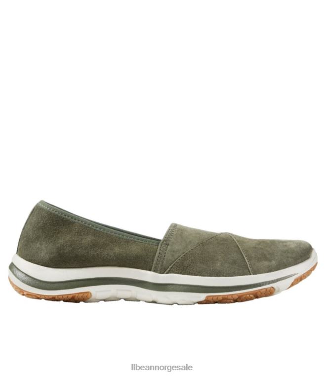 kvinner back cove stretch slip-ons 24VDH5158 L.L.Bean fottøy loden