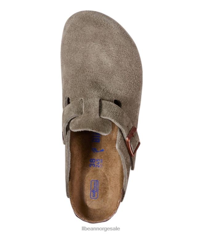 kvinner birkenstock boston tresko 24VDH5200 L.L.Bean fottøy taupe