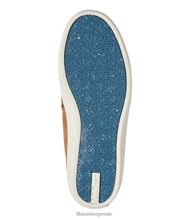 kvinner eco bay leather slip-ons 24VDH1010 L.L.Bean fottøy grå tåke/fiolett is