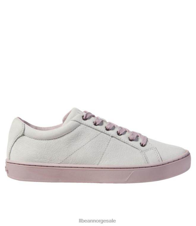 kvinner eco bay skinn oxfords 24VDH3744 L.L.Bean fottøy grå tåke/fiolett is