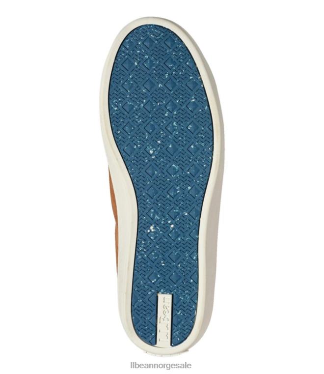 kvinner eco bay skinn oxfords 24VDH999 L.L.Bean fottøy lys kaffe/skiferblå