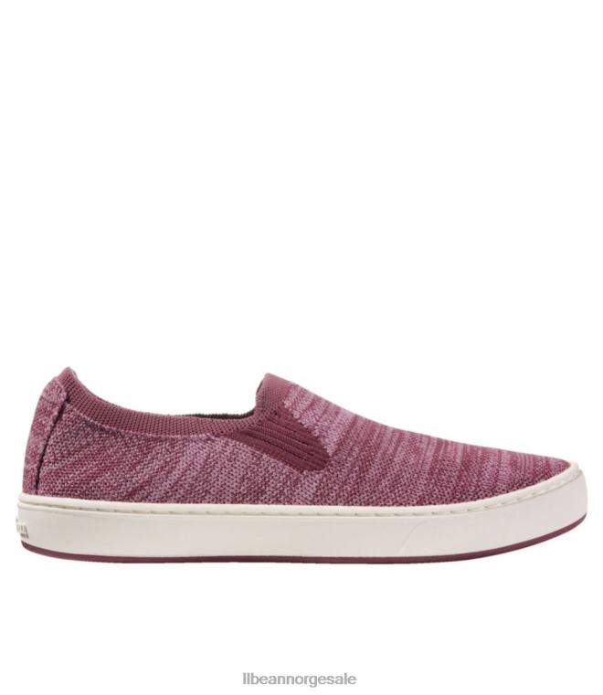 kvinner eco bay strikke joggesko 24VDH6098 L.L.Bean fottøy lilla rosa/palisander lyng