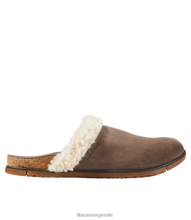 kvinner koselige tresko hvor som helst 24VDH3823 L.L.Bean fottøy mørk sement/naturlig