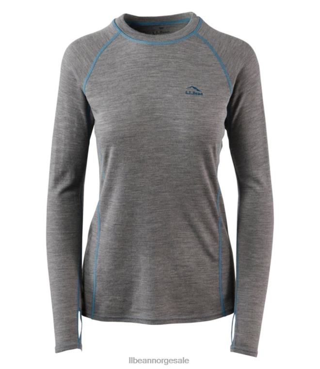 kvinner cresta midweight 250 crew topp 24VDH5030 L.L.Bean klær grafittlyng
