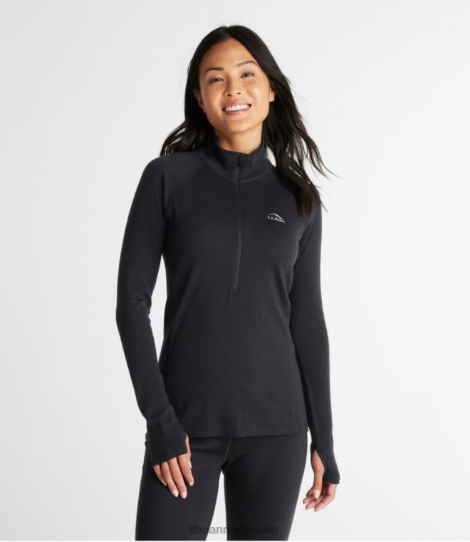 kvinner cresta midweight 250 t-glidelås topp 24VDH5050 L.L.Bean klær grafittlyng