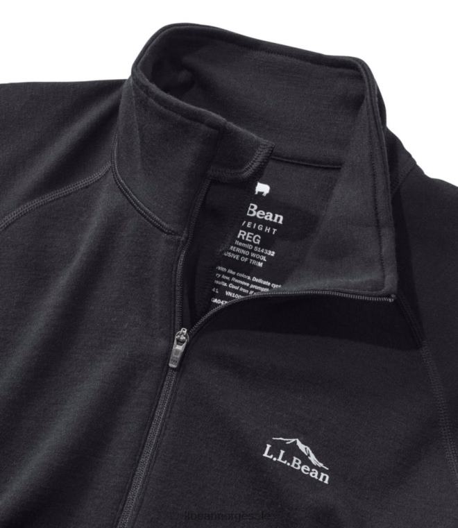 kvinner cresta midweight 250 t-glidelås topp 24VDH6013 L.L.Bean klær livlig rødt