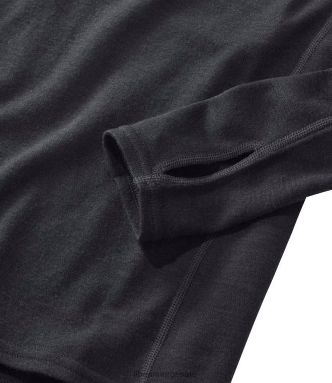 kvinner cresta midweight 250 t-glidelås topp 24VDH6013 L.L.Bean klær livlig rødt