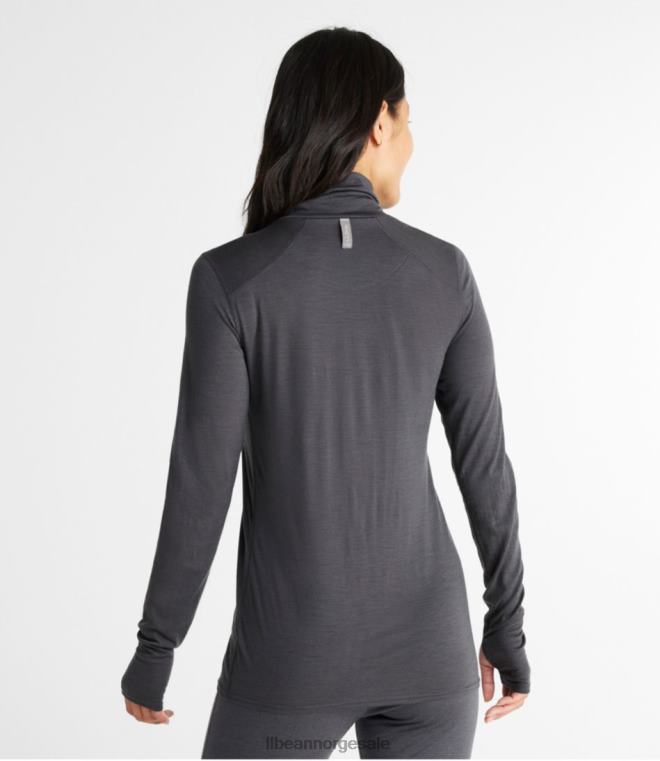 kvinner cresta ull ultralett 150 turtleneck 24VDH4981 L.L.Bean klær legering grå
