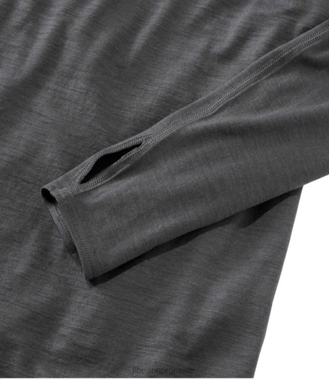 kvinner cresta ull ultralett 150 turtleneck 24VDH601 L.L.Bean klær falmet periwinkle