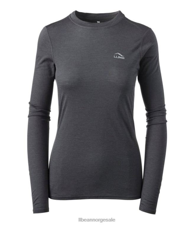kvinner cresta ultralett 150 crew topp 24VDH4971 L.L.Bean klær legering grå