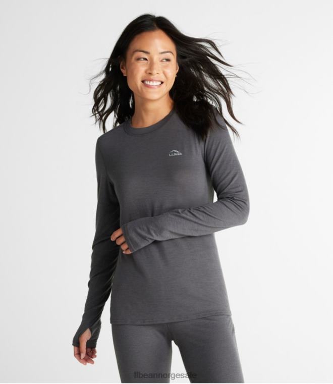 kvinner cresta ultralett 150 crew topp 24VDH566 L.L.Bean klær falmet periwinkle