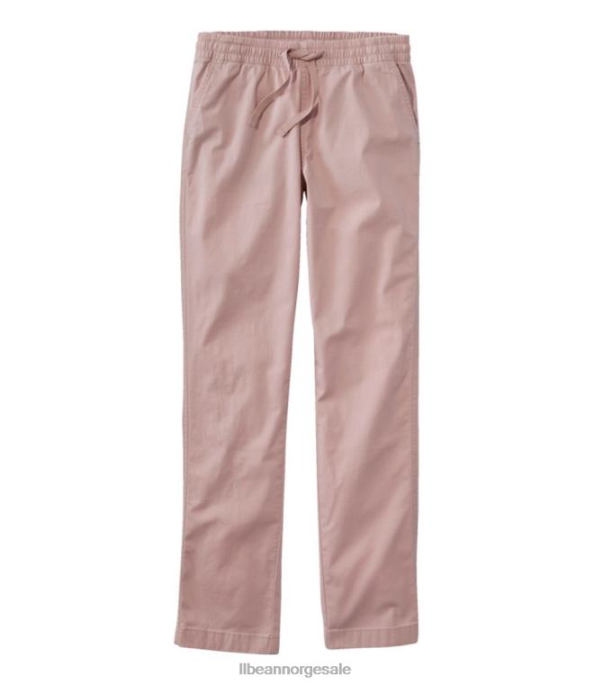 kvinner innsjøvaskede chinobukser 24VDH3489 L.L.Bean klær dempet rose