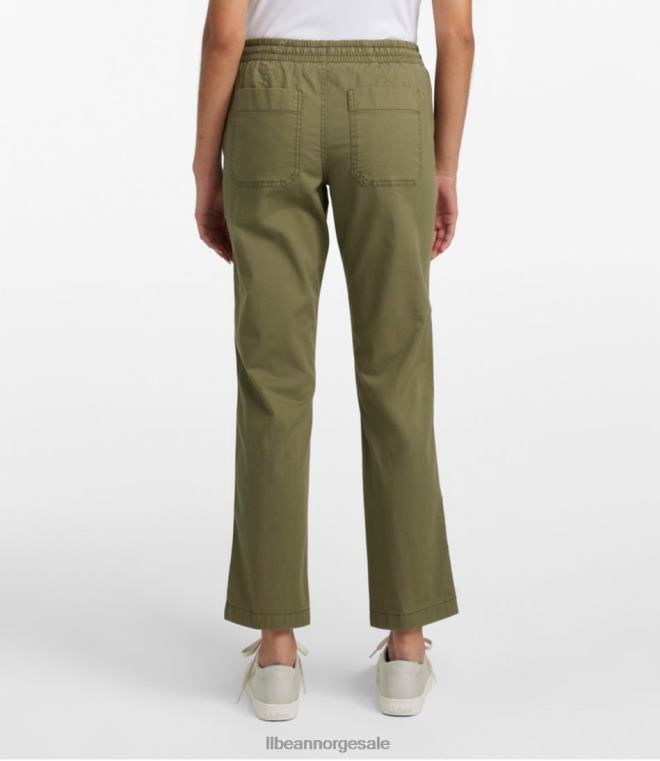 kvinner innsjøvaskede chinobukser 24VDH5005 L.L.Bean klær mørk taupe