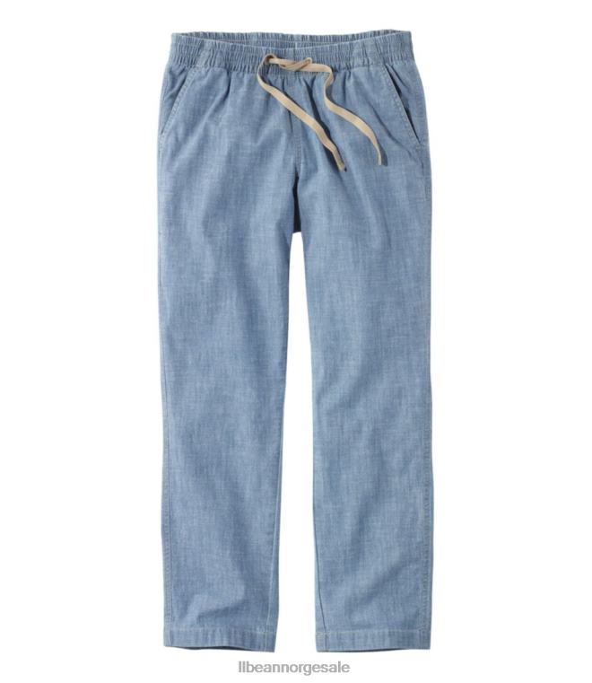kvinner lakewashed pull-on chinos 24VDH700 L.L.Bean klær chambray
