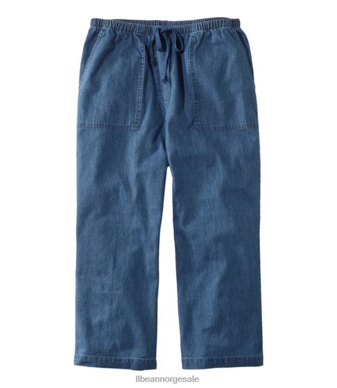 kvinner solvaskede bukser 24VDH221 L.L.Bean klær steinvasket