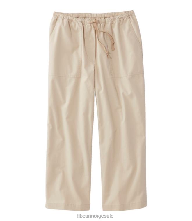 kvinner solvaskede bukser 24VDH3094 L.L.Bean klær kystbrun