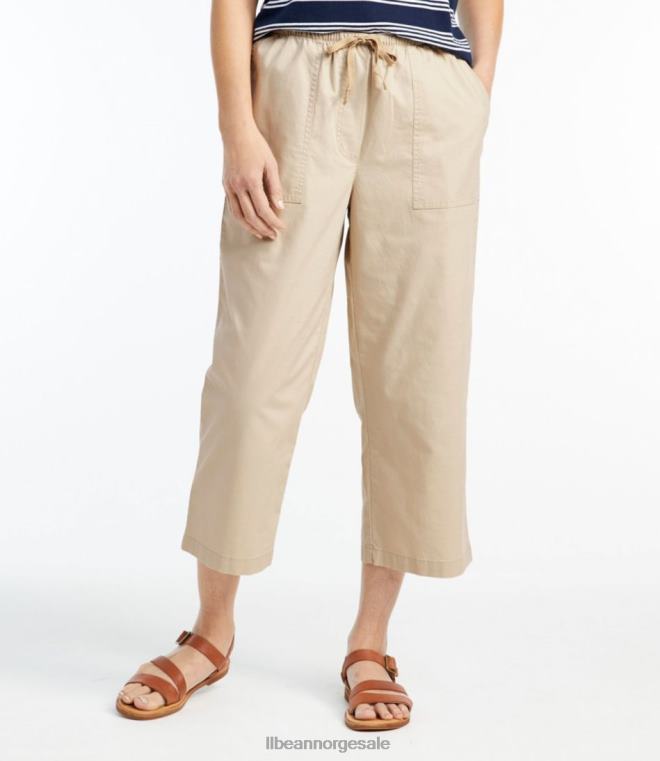 kvinner solvaskede bukser 24VDH5755 L.L.Bean klær antikk hvit
