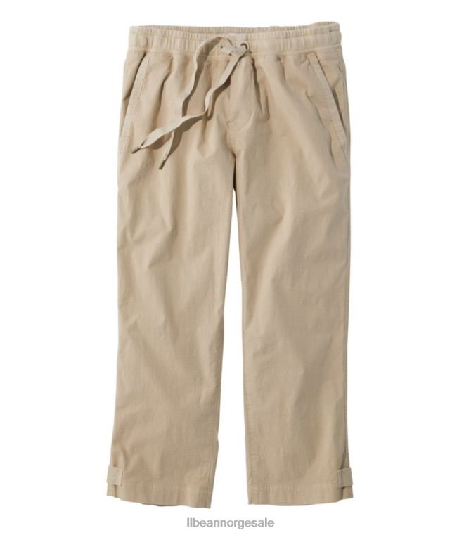 kvinner stretch ripstop pull-on capri bukser 24VDH4708 L.L.Bean klær sandbanke