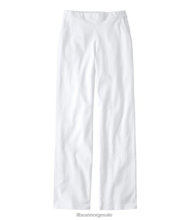 kvinner bukser med perfekt passform 24VDH5794 L.L.Bean klær hvit