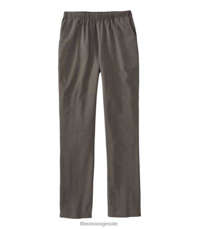 kvinner bukser med perfekt passform 24VDH6868 L.L.Bean klær mørk taupe