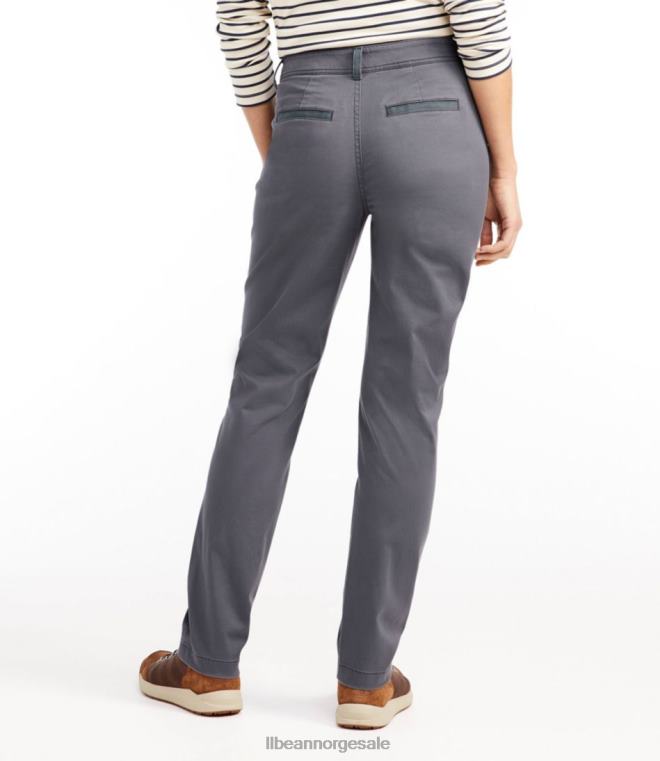 kvinner innsjøvaskede chinobukser 24VDH4761 L.L.Bean klær indigo skifer