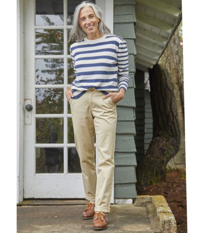 kvinner innsjøvaskede chinobukser 24VDH4761 L.L.Bean klær indigo skifer