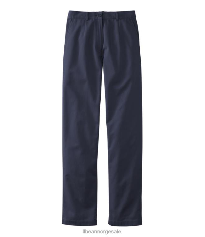 kvinner rynkefri bukse ved bukten 24VDH3129 L.L.Bean klær marinen