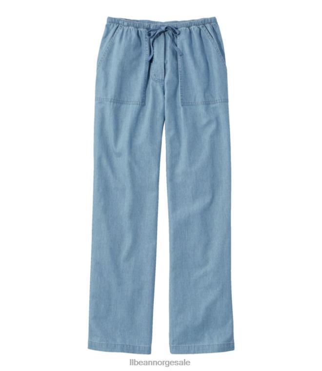 kvinner solvaskede bukser 24VDH3128 L.L.Bean klær middels vask