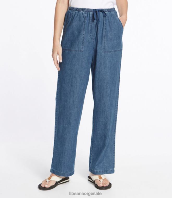 kvinner solvaskede bukser 24VDH3128 L.L.Bean klær middels vask