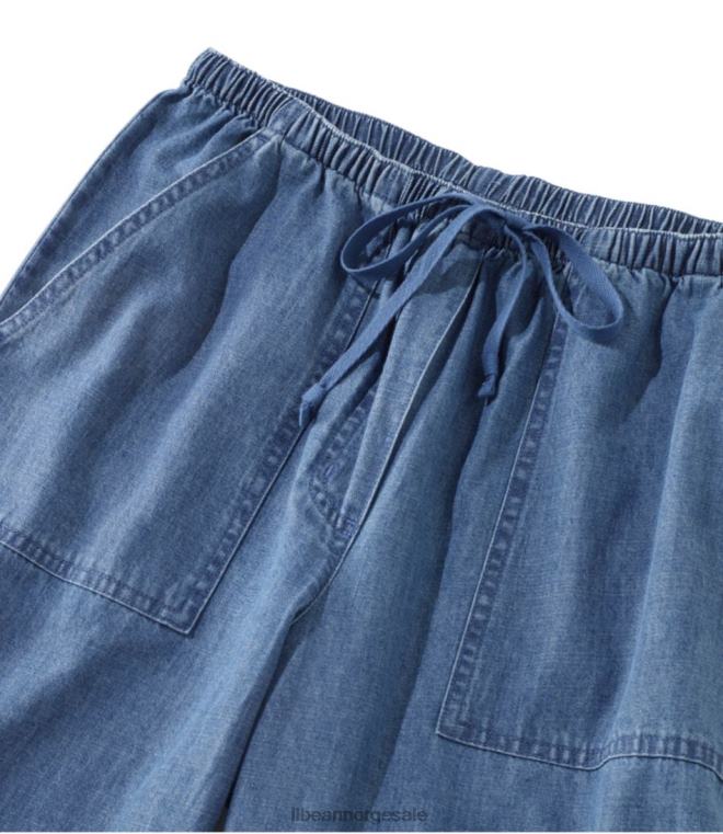 kvinner solvaskede bukser 24VDH3128 L.L.Bean klær middels vask
