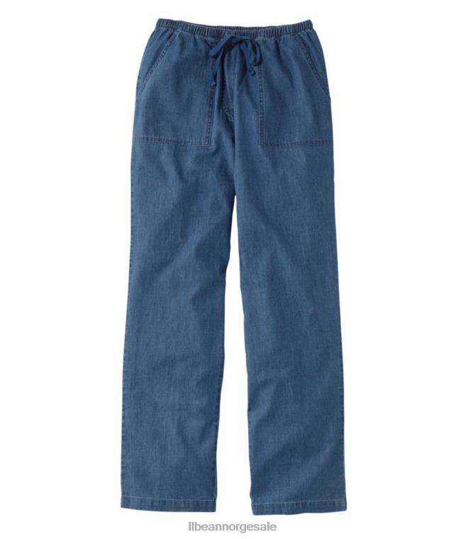 kvinner solvaskede bukser 24VDH3128 L.L.Bean klær middels vask