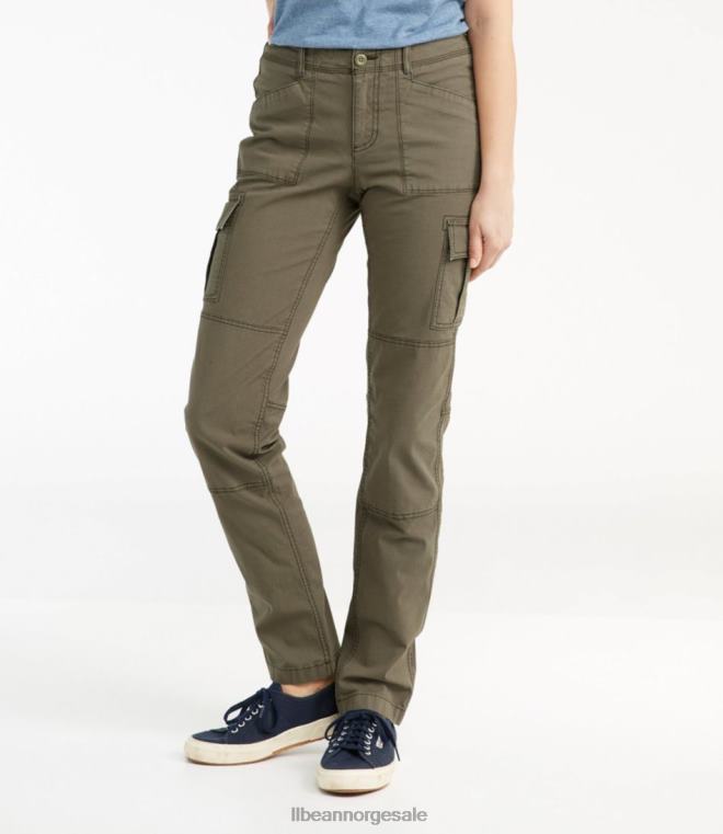 kvinner stretch lerret cargo bukser 24VDH3012 L.L.Bean klær granitt