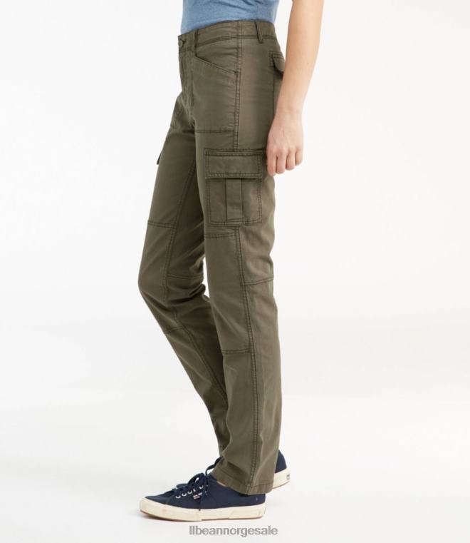 kvinner stretch lerret cargo bukser 24VDH3012 L.L.Bean klær granitt