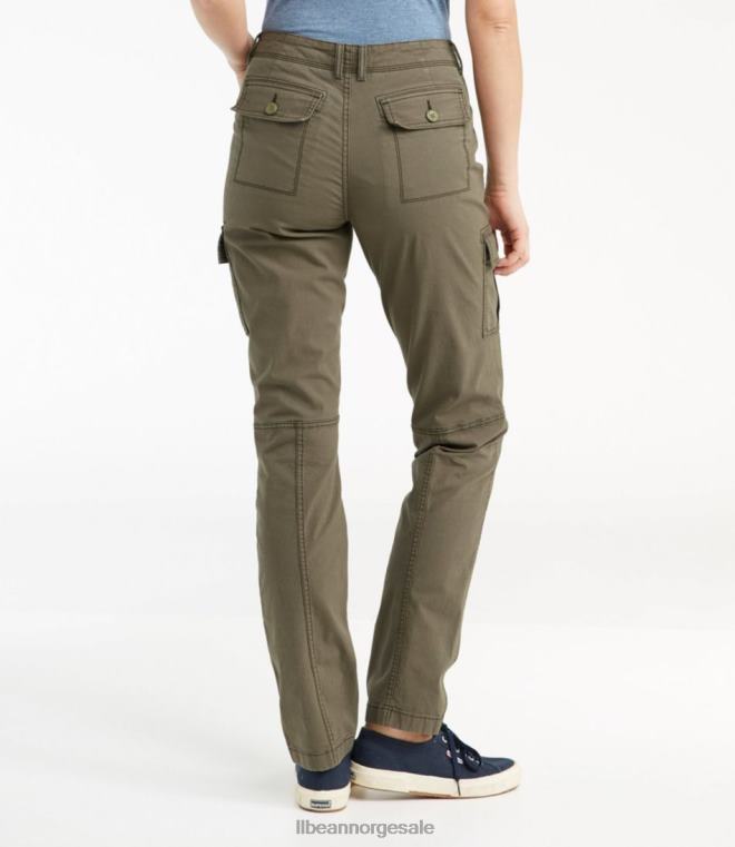 kvinner stretch lerret cargo bukser 24VDH91 L.L.Bean klær steinblokk