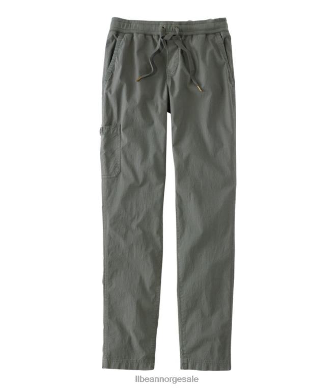 kvinner stretch ripstop pull-on bukser 24VDH19 L.L.Bean klær mørk taupe