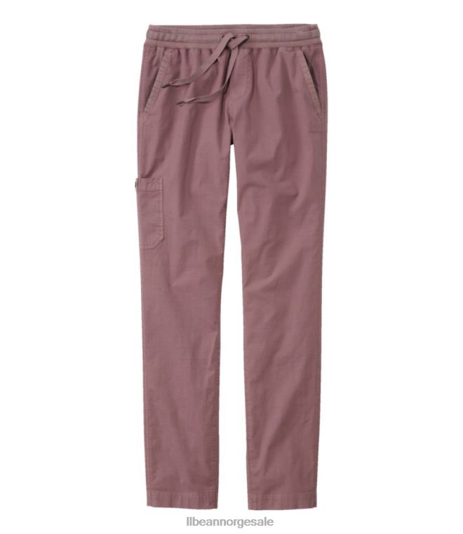 kvinner stretch ripstop pull-on bukser 24VDH4584 L.L.Bean klær røykfylt lilla
