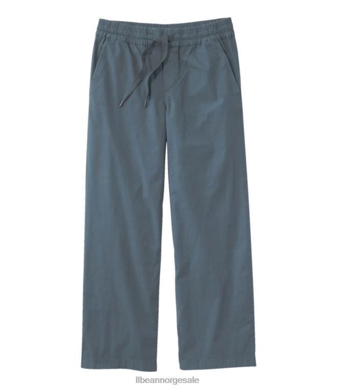 kvinner stretch ripstop pull-on bukser 24VDH4783 L.L.Bean klær rangeley blå